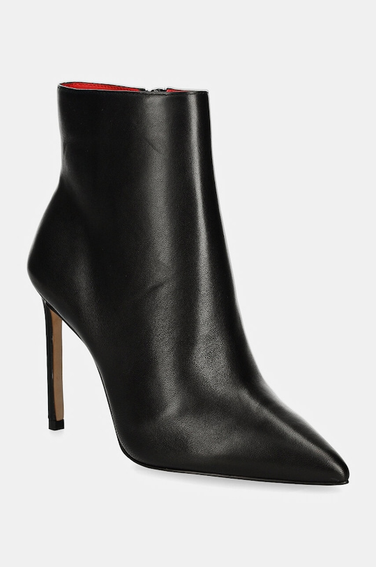 Aldo botki skórzane YIADER nieocieplane czarny 13659584.YIADER