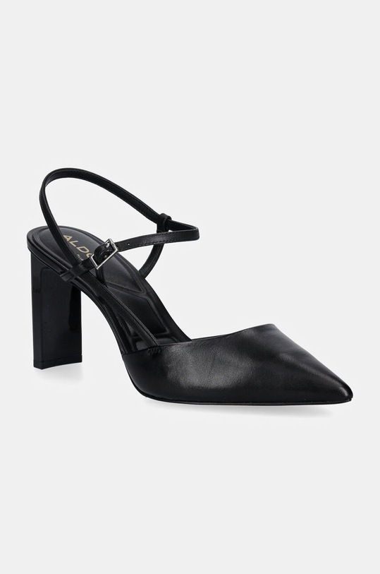 Aldo pantofi de piele DARABRIVER calcai expus negru 13839879.DARABRIVER