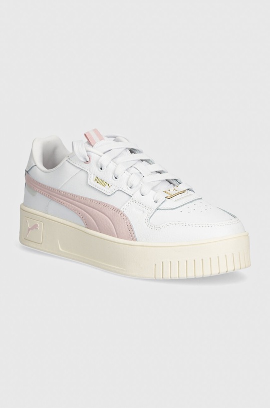 Puma sneakersy Carina Street Lux imitacja skóry licowej biały 397487