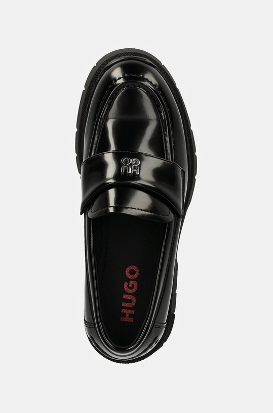 Kožené mokasíny HUGO Kris černá 50529834.001