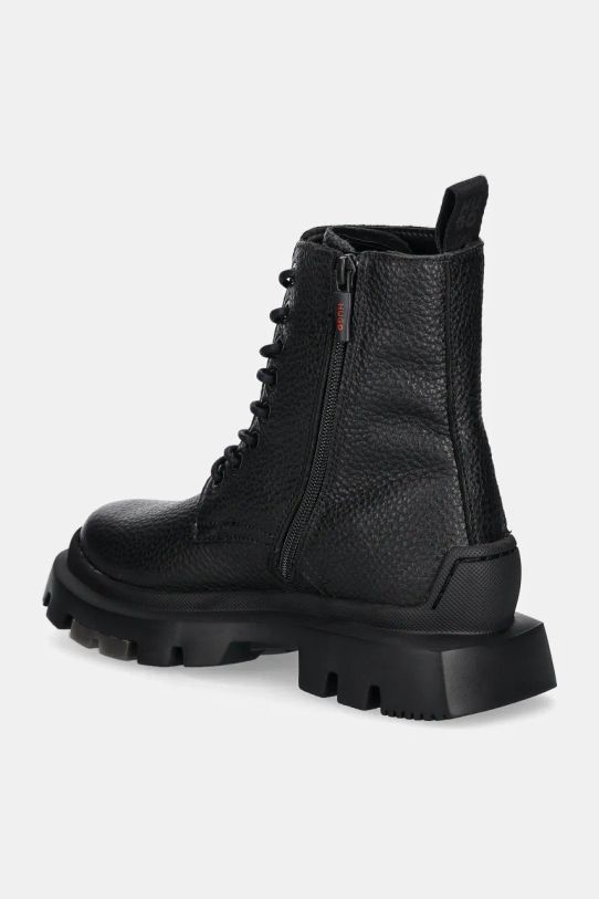 Boty Kožené workery HUGO Fabyan 50529893.001 černá