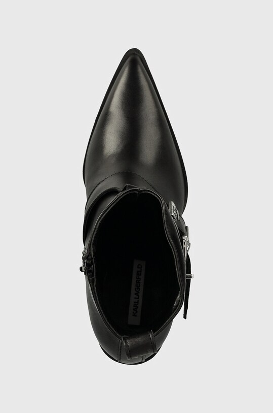 Karl Lagerfeld cizme de piele KOWBOY negru KL31254.000