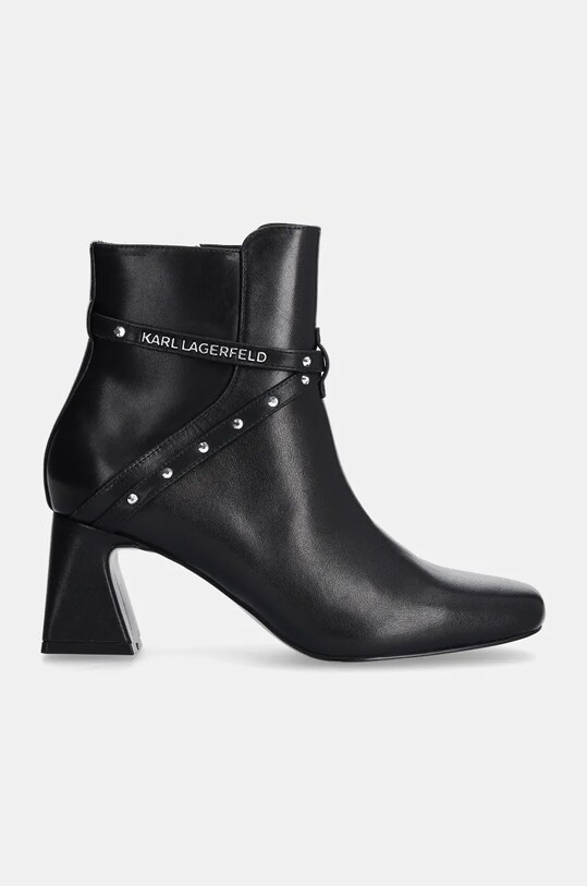 Шкіряні черевики Karl Lagerfeld BEATA KL31454.000 чорний AW24