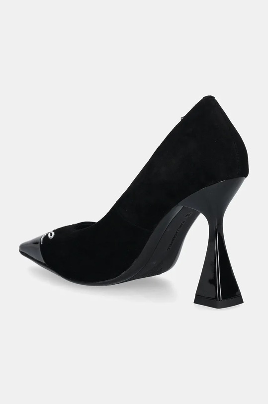 Boty Semišové lodičky Karl Lagerfeld DEBUT II KL32004A.500 černá