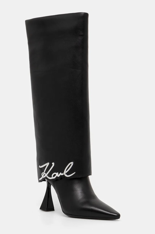 Karl Lagerfeld cizme DEBUT II peste 8 cm negru KL32084.F0X