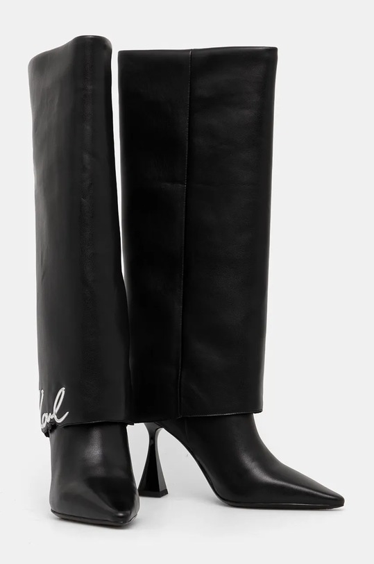 Обувки Ботуши Karl Lagerfeld DEBUT II KL32084.F0X черен