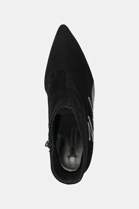 Σουέτ μπότες Karl Lagerfeld SIENNA μαύρο KL32744.500