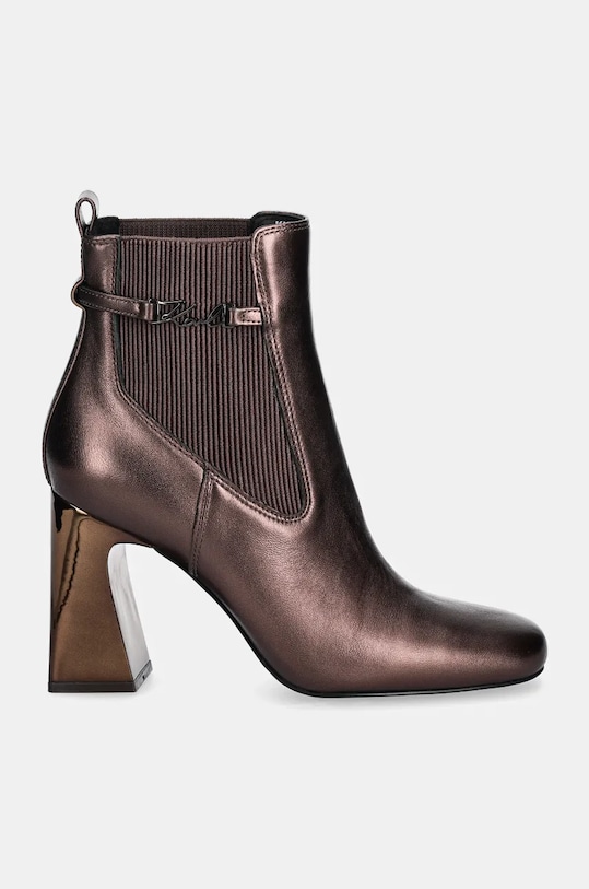 Karl Lagerfeld ghete chelsea de piele ASTRA NOVA KL33160M.1BZ maro AW24