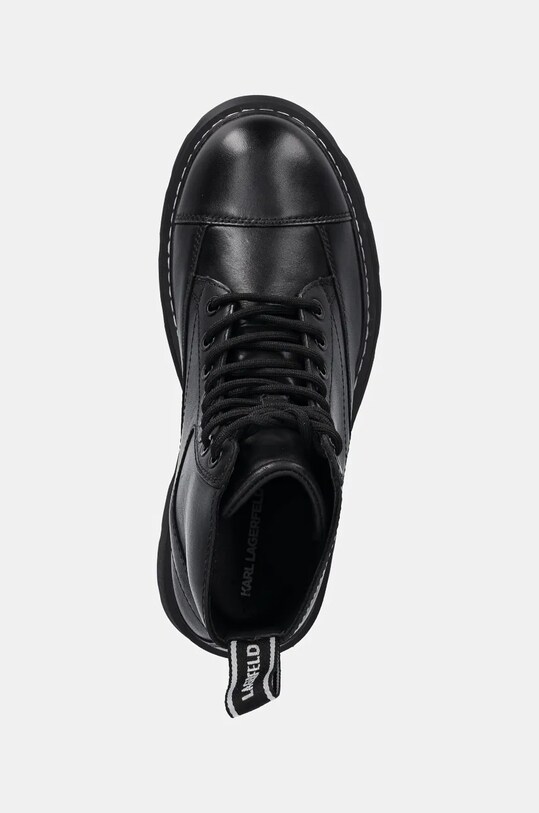 Шкіряні черевики Karl Lagerfeld KAMDEN чорний KL40450.000