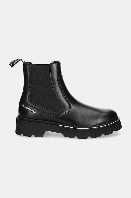 Δερμάτινες μπότες τσέλσι Karl Lagerfeld KAMDEN KL40460.000 μαύρο AW24