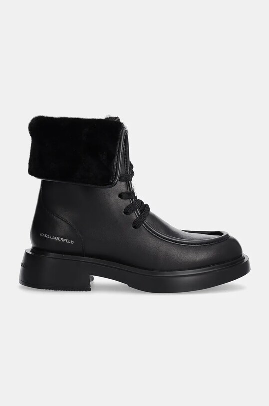 Karl Lagerfeld cizme de piele MACIE KL41254.000 negru AW24