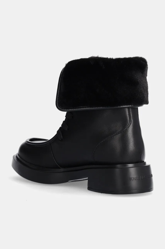 Încălțăminte Karl Lagerfeld cizme de piele MACIE KL41254.000 negru