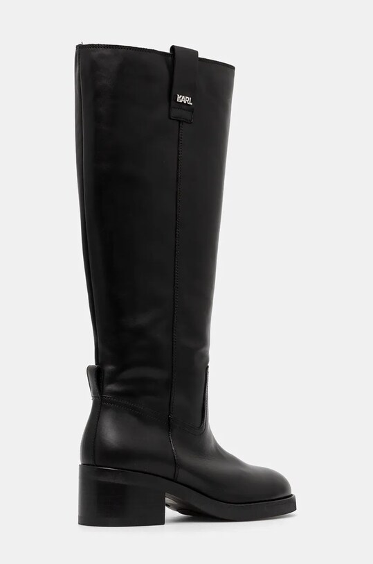 Încălțăminte Karl Lagerfeld ghete de piele BROOKLYN KL41790.000 negru