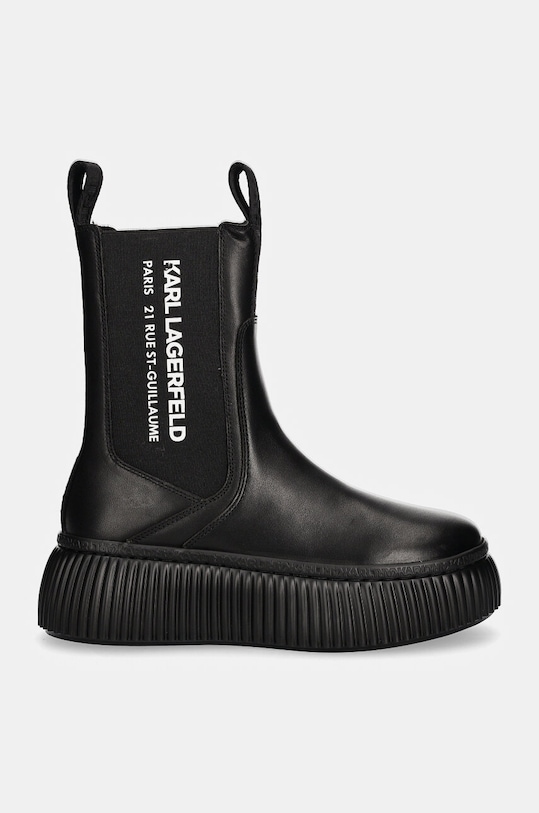 Kožené kotníkové boty Karl Lagerfeld KREEPER KL42344.000 černá AW24