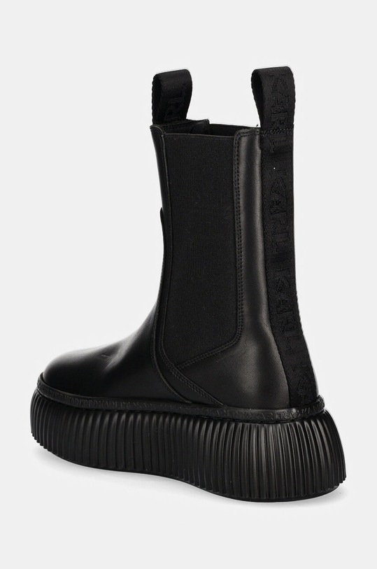 Boty Kožené kotníkové boty Karl Lagerfeld KREEPER KL42344.000 černá