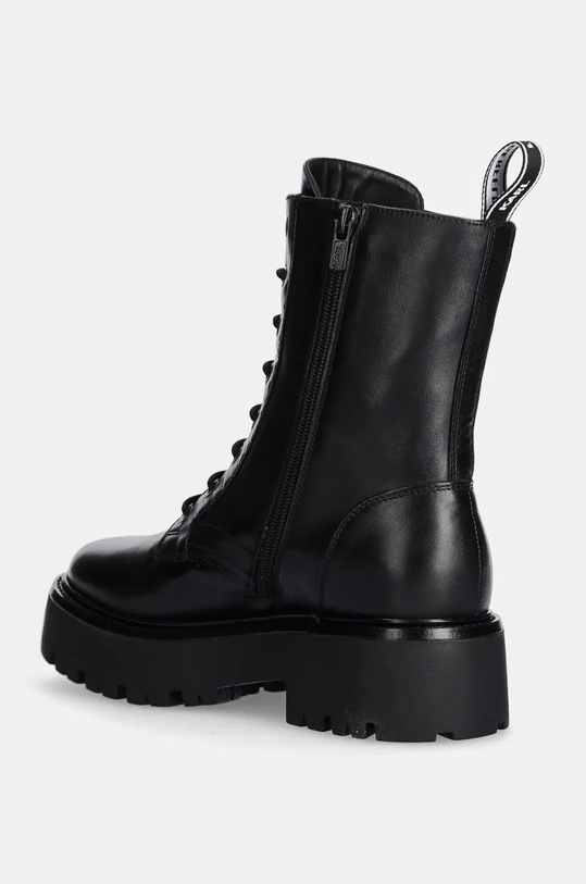 Boty Kožené workery Karl Lagerfeld BURLY BIKER KL43455.000 černá