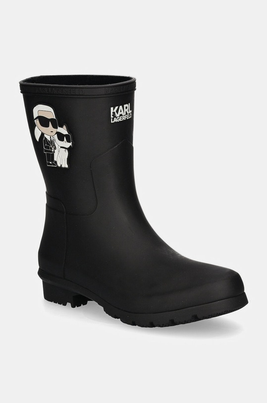 Karl Lagerfeld gumicsizma KALOSH fekete KL47073T.V00