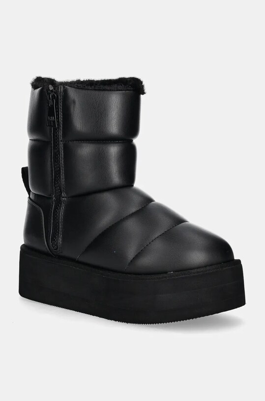 Kožené sněhule Karl Lagerfeld THERMO zateplené černá KL48554.F0X