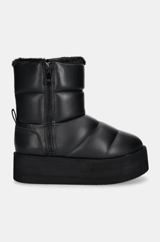 Kožené sněhule Karl Lagerfeld THERMO KL48554.F0X černá AW24