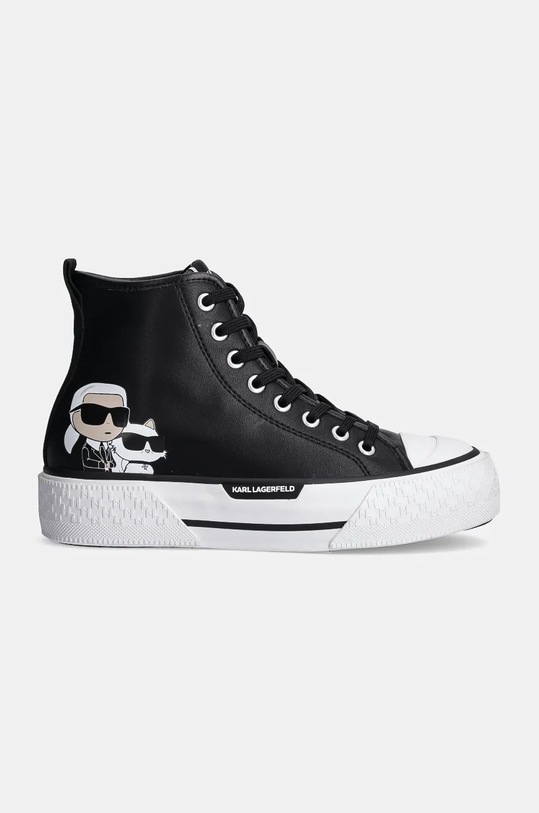 Karl Lagerfeld trampki skórzane KAMPUS MAX III KL60643T.000 czarny AW24