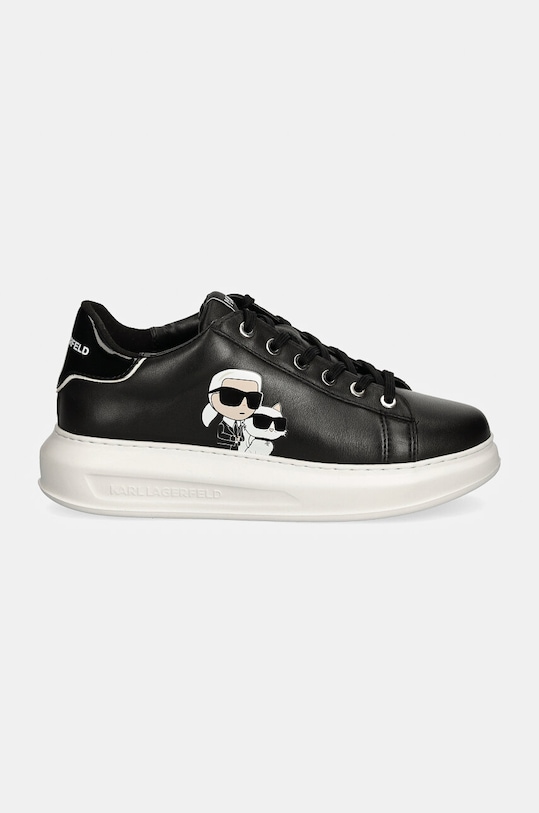 Кожаные кроссовки Karl Lagerfeld KAPRI KL62524T.000 чёрный AW24