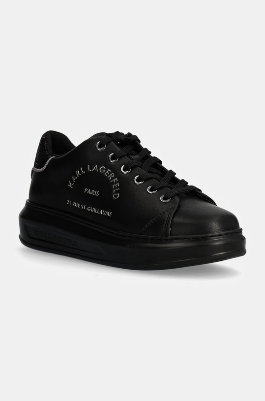 Karl Lagerfeld sneakers din piele KAPRI Planet friendly negru KL62538F.00X