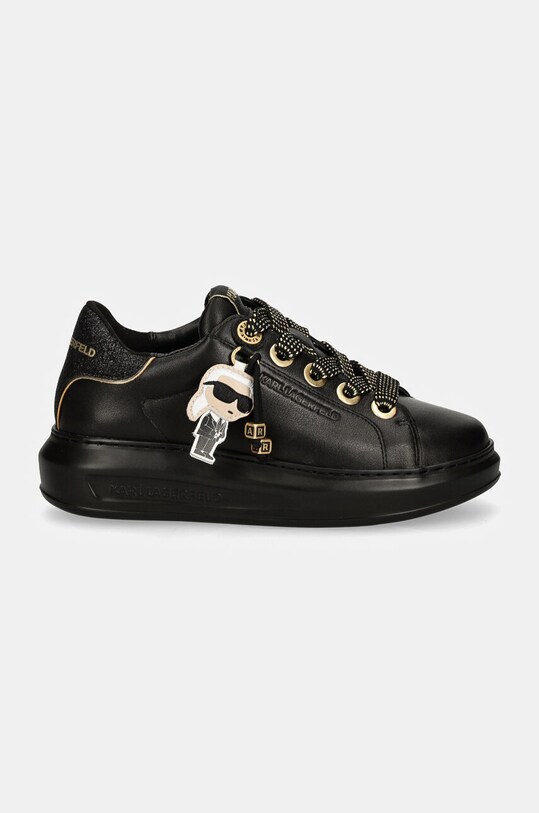 Karl Lagerfeld sneakers din piele KAPRI KL62574F.00G negru AW24