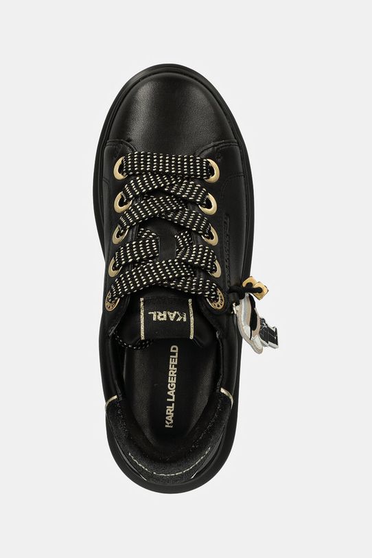 Karl Lagerfeld sneakersy skórzane KAPRI czarny KL62574F.00G