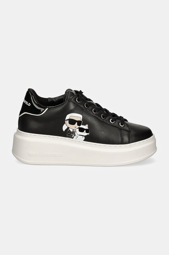 Karl Lagerfeld sneakersy skórzane ANAKAPRI KL63524T.000 czarny AW24