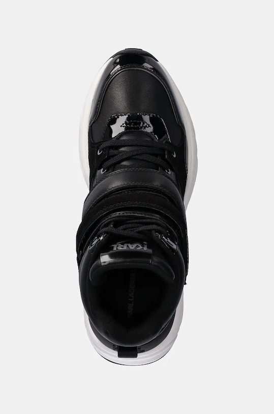 Kožené tenisky Karl Lagerfeld KOMET WEDGE černá KL65734.400