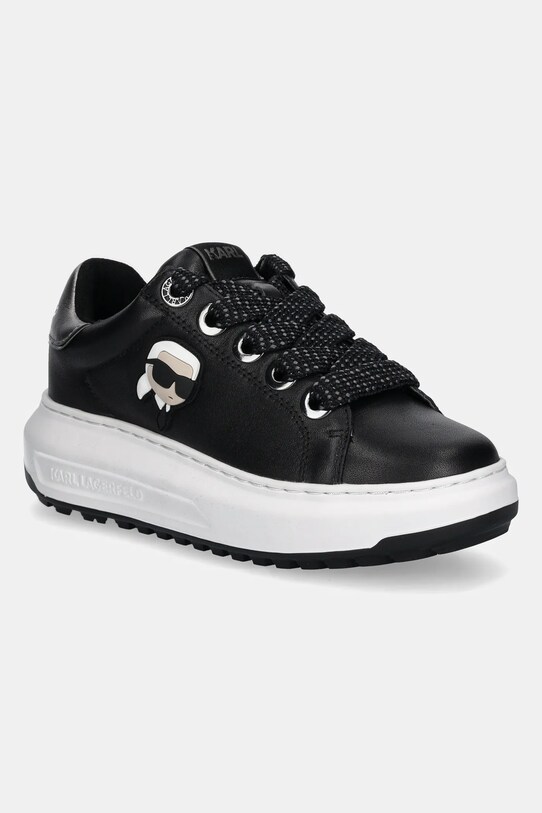 Шкіряні кросівки Karl Lagerfeld KAPRI Planet friendly чорний KL67530.000