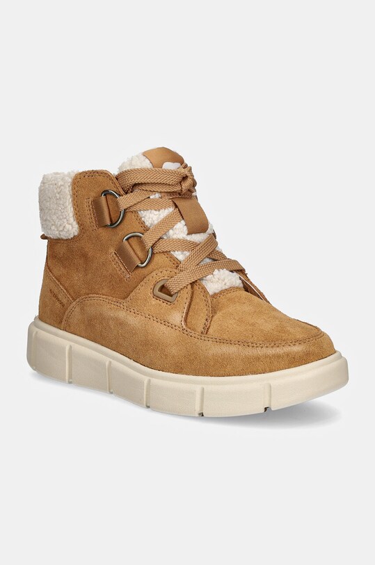 Sorel śniegowce zamszowe SOREL EXPLORER III NW LA tekstylny brązowy 2077961252