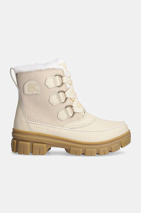 Sorel botki skórzane TORINO V WP OUTDRY 2106701292 beżowy AW24