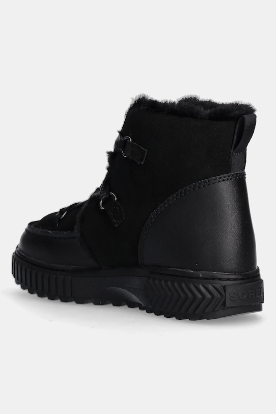 Obuwie Sorel śniegowce skórzane ONA AVE ALPINE BOOT WP 2088311010 czarny
