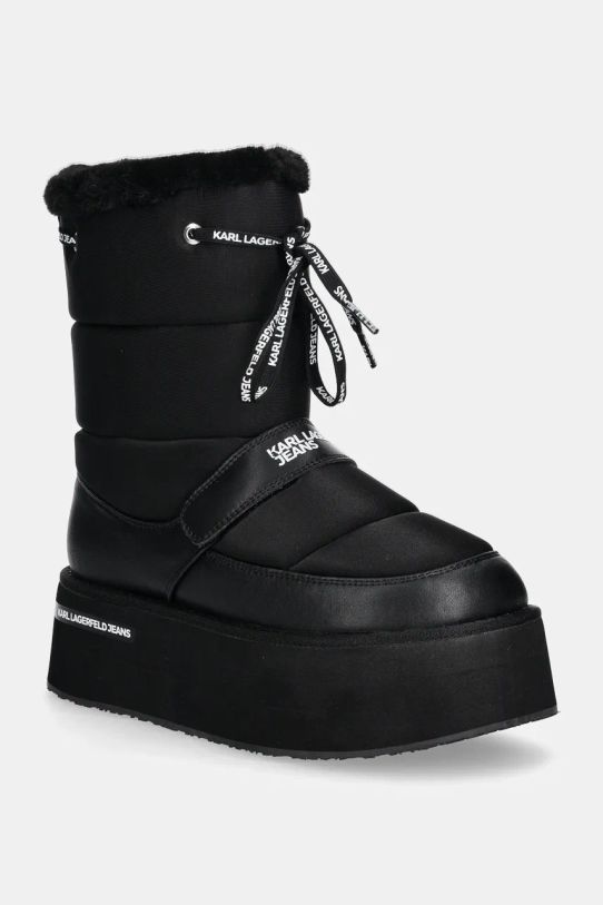 Зимние сапоги Karl Lagerfeld Jeans KLJ WEDGE с утеплением чёрный KLJ47964.400