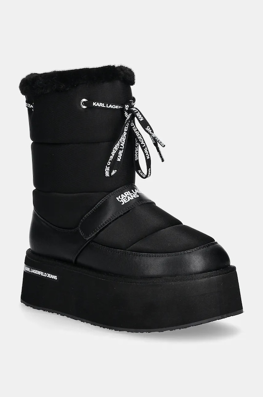 Čizme za snijeg Karl Lagerfeld Jeans KLJ WEDGE tekstil crna KLJ47964.400