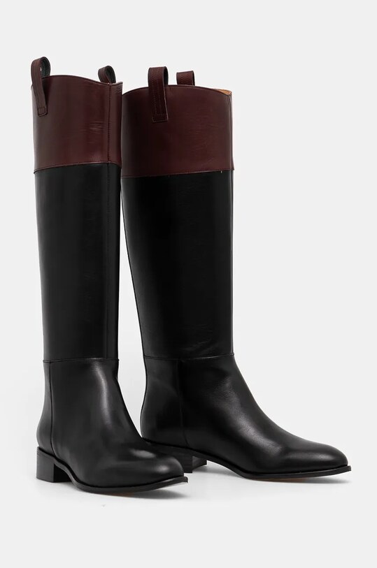 Încălțăminte Alohas ghete de piele Billie S100446.02 negru