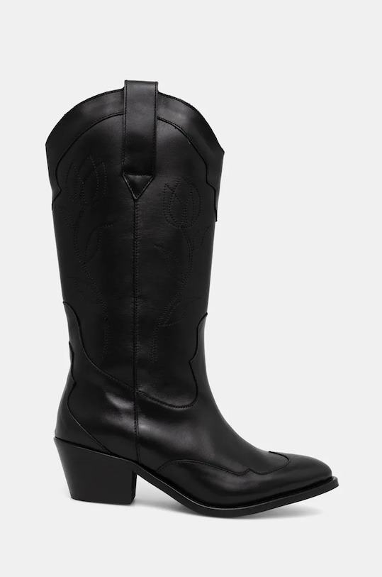 Kožne kaubojske čizme Alohas Liberty S100364.02 crna AW24