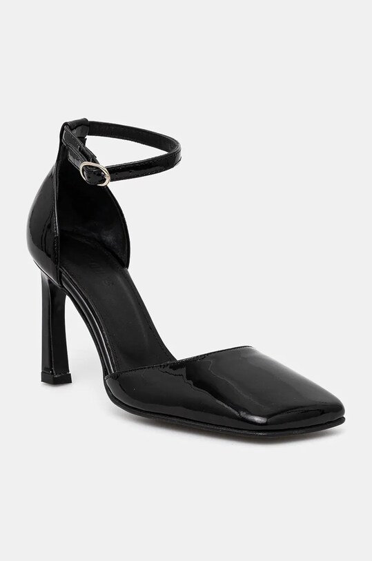 Alohas pantofi cu toc Liebe subțire negru S100557.01
