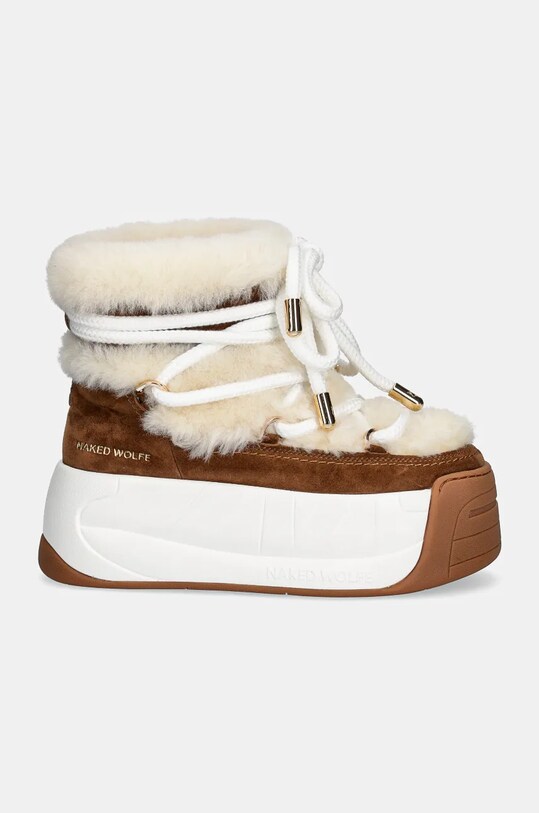 Naked Wolfe cizme de iarna Darling Darling.Tan maro AW24