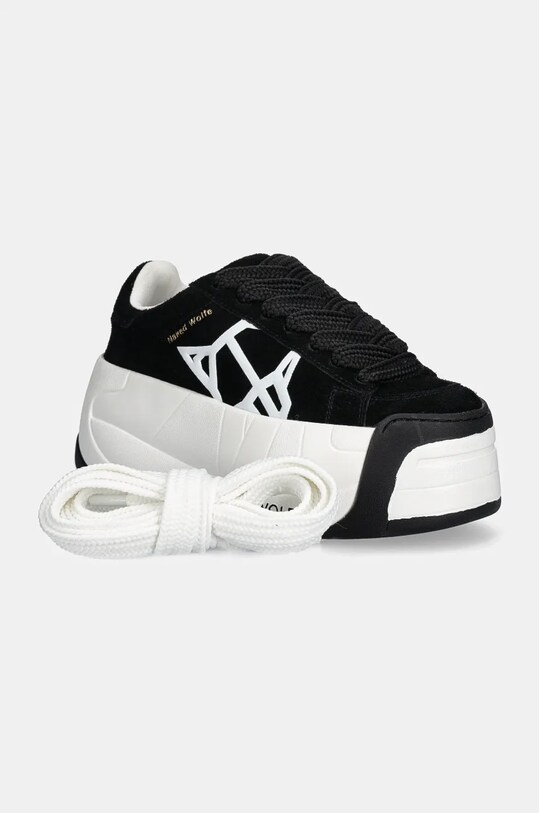 Naked Wolfe sneakers din piele intoarsă Scandal platformă negru Scandal.Black