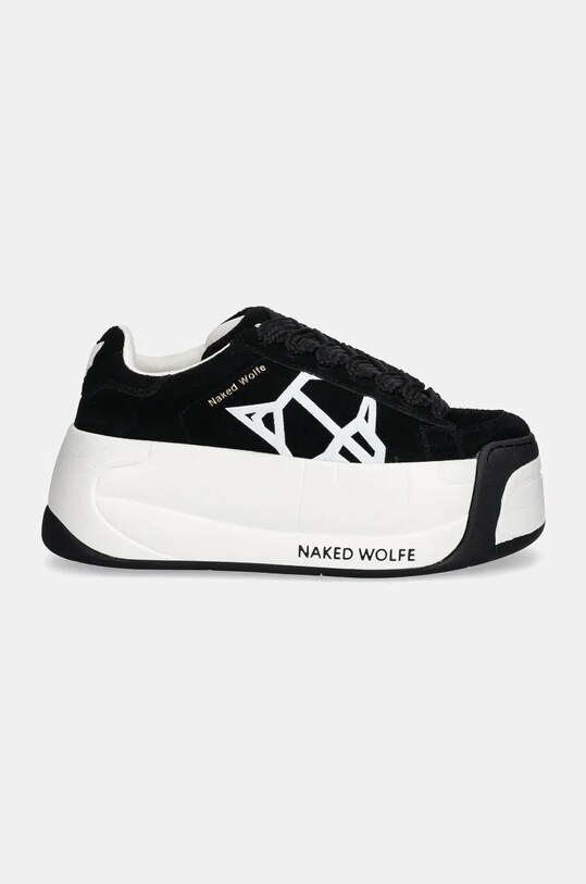 Naked Wolfe sneakers din piele intoarsă Scandal Scandal.Black negru AW24