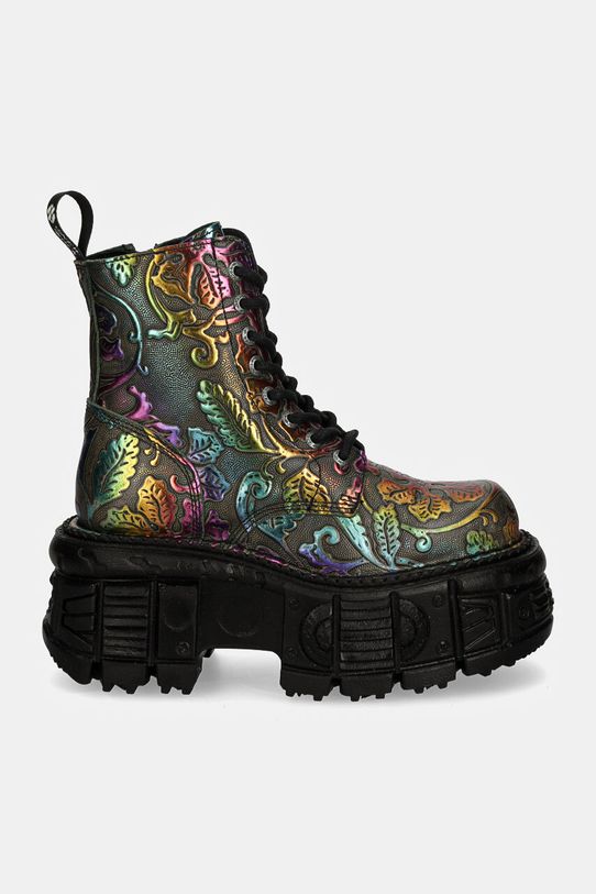 Δερμάτινα workers New Rock M.MILI084C.S21 πολύχρωμο AW24