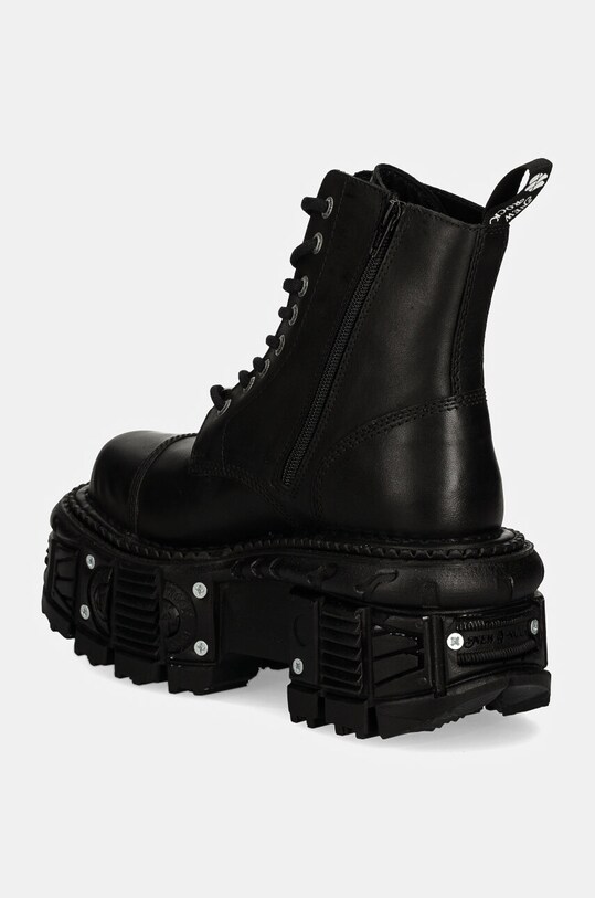 Обувь Кожаные полусапоги New Rock CRUST NEGRO IMPERFECT TANK NEGRO TORNILLOS M.TANK083.C1 чёрный