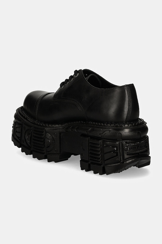 Obuwie New Rock półbuty skórzane CRUST NEGRO + TANK NEGRO M.TANKMILI003.S1 czarny