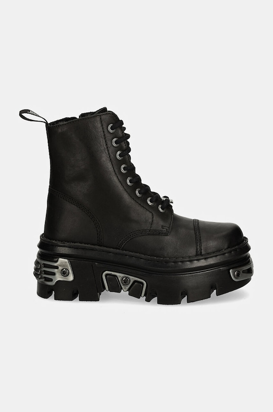 Δερμάτινα workers New Rock CRUST NEGRO + REACTOR NEGRO M.WALL083CCT.S12 μαύρο AW24