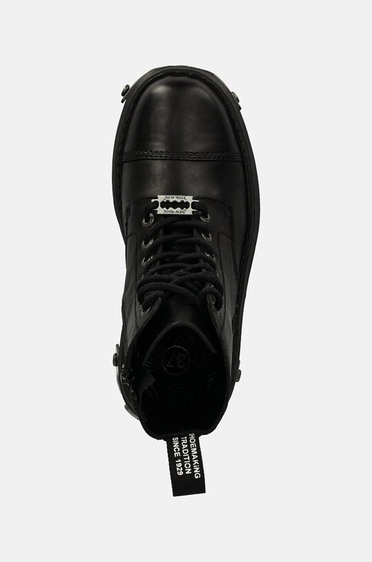 New Rock leather biker boots CRUST NEGRO + REACTOR NEGRO black M.WALL083CCT.S12
