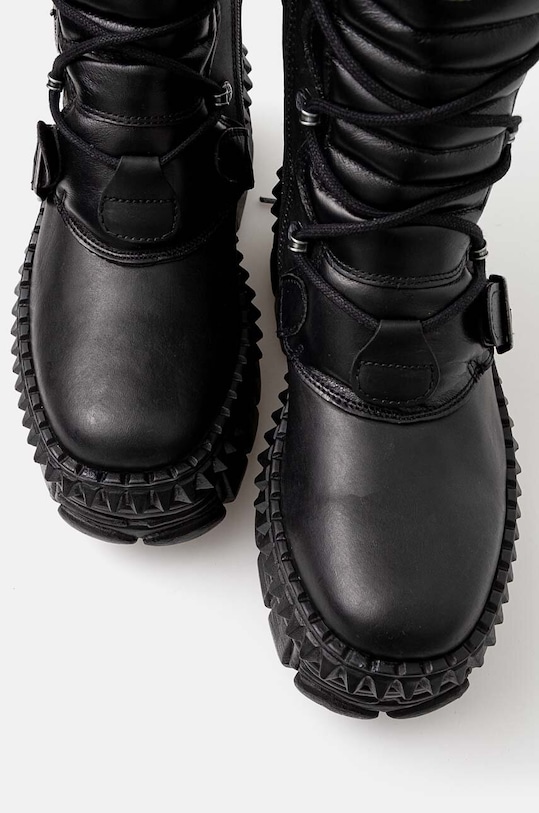 Kožené členkové topánky New Rock M.WALL373.S6 čierna