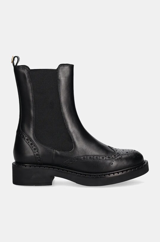 Шкіряні черевики Twinset 242TGT090.00006 чорний AW24