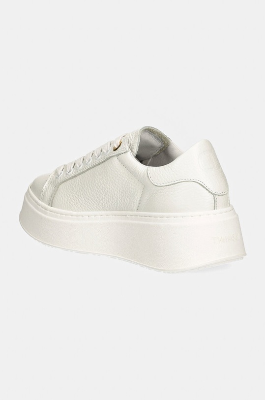 Încălțăminte Twinset sneakers din piele 242TGT184.00001 alb